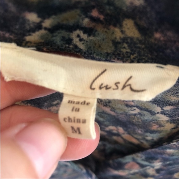 Lush Sheer High Low Button Down Sleeveless Blouse - Picture 4 of 5